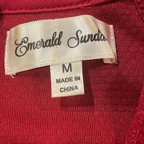 Emerald Sundae A-Line Flirty Sleeveless Mini Holiday Event Party Sequins… - Picture 14 of 15